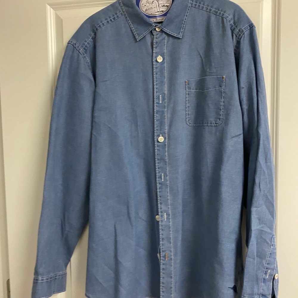 Tommy Bahama soft denim dress shirt